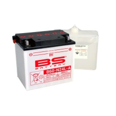 BS АКУМУЛЯТОР B60-N24L-A (Y60-N24L-A) 12V 28AH 184X124X175 OBSLUGOWY - ELEKTROLIT OSOBNO 280A (2) UE2019/1148