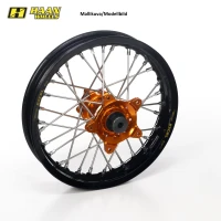 HAAN КОЛЕСА SX&SXF 15- /EXC МОДЕЛІ 16- 17-3,50 ЧОРНИЙ RIM/ORANGE СТУПИЦЯ