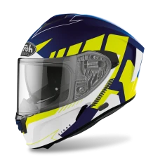 AIROH SPARK RISE BLUE/YELLOW MATT S