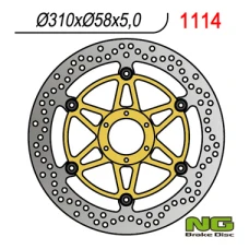 NG ДИСК ТОРМОЗНИЙ ПЕРІД HONDA CBR 1100 XX '97-'98 (310X58X5) (6X6,5MM)