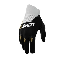 SHOT RACING РУКАВИЦІ MOTO DEVO GOLD КОЛІР CZARNY/BIALY/ZLOTY РОЗМІР 09