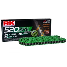 RK ЛАНЦЮГ ПРИВІДНИЙ MM520XRE-120(XW-RING) КРИШКА (CLF) W КОМПЛЕКТІ КОЛІР ЗЕЛЕНИЙ