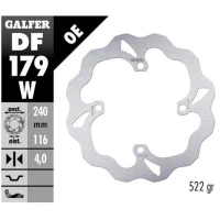 GALFER ДИСК ТОРМОЗНИЙ ЗАД KAWASAKI KX 125/250 '03-, KX 250F/450F '04-'19, SUZUKI RM 250Z '04-'06 WAVE (240X116X4MM)