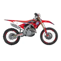 BLACKBIRD КОМПЛЕКТ НАЛІПОК (OKLEIN) HONDA CRF 250R '22-'24, CRF 450R '21-'24 DREAM 5 КОЛІР ЧЕРВОНИЙ ЧОРНИЙ БІЛИЙ