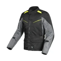 MACNA (НОВИНКА 2023) КУРТКА MURANO MOTOCYCLE JACKET BLACK/DARK GREY/FLUO ЖОВТИЙ КОЛІР CZARNY/CIEMNY SZARY/ZOLTY FLUO РОЗМІР M