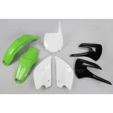 UFO КОМПЛЕКТ ПЛАСТІКОВ KAWASAKI KX 85 '01-'13 КОЛІР OEM '10 (ZIELONY/BIALY/CZARNY) (KA214KE999)
