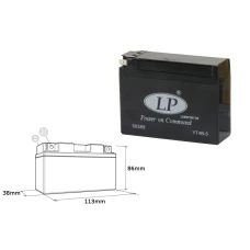 LANDPORT АКУМУЛЯТОР YT4B-5 12V 2,5AH 114X39X86 BEZOBSLUGOWY - ZALANY (15)