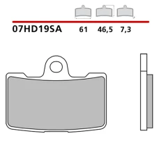 BREMBO 2026/03 КОЛОДКИ ДИСКОВІ ТОРМОЗНІ KH454 SINTER SA (SPIEK METALICZNY) ПЕРІД (ECE R90)
