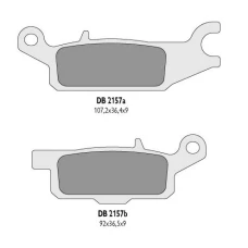 DELTA BRAKING КОЛОДКИ ДИСКОВІ ТОРМОЗНІ KH445 YAMAHA YFM 550 GRIZZLY '11-14, YFM 700 GRIZZLY '07-18 ЛІВИЙ ЗАД - ZASTEPUJA DB2157MX-D І DB2157QD-D