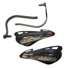 ACCEL КРИШКИ RAK (РУЧКА) Z КРІПЛЕННЯМ АЛЮМІНІЙ ATV (22+28MM) (ALU-CZARNY, PLASTIK-CZARNY)