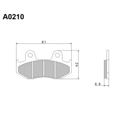 NISSIN 2024/10 КОЛОДКИ ДИСКОВІ ТОРМОЗНІ KH92 / KH323 ПРЕМІУМ-КЛАС SEMI-METALLIC (SPIEK METALICZNY) (ECE R90) (MADE IN JAPAN)