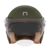 NOX ПРЕМІУМ-КЛАС ШОЛОМ ВІДКРИТИЙ JET HERITAGE LEATHER КОЛІР KHAKI\/BRAZOWY РОЗМІР XL - зображення 2