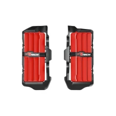RACETECH (RTECH) 2025/12 КРИШКИ (РЕШІТКИ) WLOTOW РАДІАТОРІВ POWIEKSZONYCH BETA RR 125 / 200 / 250 / 300 X-PRO / RACE '25, RR 350 / 390 / 430 / 450 / 480 X-PRO / RACE '25, КОЛІР ЧОРНИЙ / ЧЕРВОНИЙ