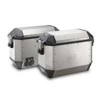 KAPPA KUFRY БІК 36L MONOKEY KMS K'MISSION АЛЮМІНІЄВІ (ПАРА = 2 ШТУКИ) + ДОДАТКОВІ ЗАМОК -  ДО РАМКИ БОКОВИХ KL, KLR, KLO, KLOR