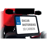 BIKETEC РАМКА DO ТАБЛИЦІ (NA TABLICE)  REJESTRACYJNEJ MOTOCYKL/MOTORBIKE КОЛІР 3D КАРБОН