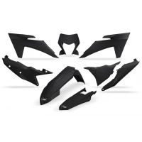 UFO ПЛАСТИК KIT 6-PARTS KTM EXC EXCF 2024-.. 125-500 ЧОРНИЙ
