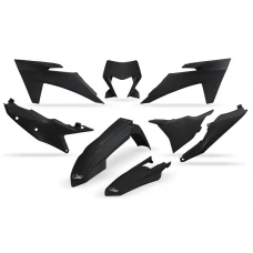 UFO ПЛАСТИК KIT 6-PARTS KTM EXC EXCF 2024-.. 125-500 ЧОРНИЙ