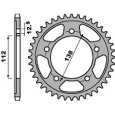 ЗАДНЯ ЗІРКА PBR 4357 45 C45 HONDA CBR 600F '97-'12 (JTR1304.45) (LANC. 525) (STD.+1)
