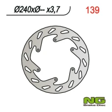 NG ДИСК ТОРМОЗНИЙ ПЕРІД KTM GS/EGS/LC4 (240X-X3,7)