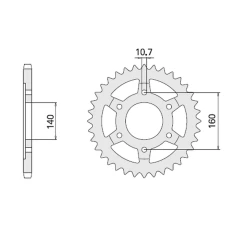 CHT ЗІРОЧКА ЗАД 502 48 KAWASAKI ZR 1100 ZEPHYR (502-48) (JTR502.48)