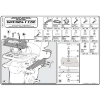 KAPPA СТЕЛАЖ БАГАЖНИКА ЦЕНТРАЛЬНОГО BMW R 1100GS (94-99), R 1150GS (00-03) ( Z ПЛИТА MONOKEY )