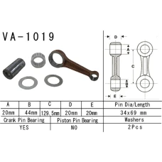 VESRAH ШАТУН HONDA TRX500 FA/FG '01-'13 (FOURTRAX, FOREMAN, RUBICON) (VA1019) (MADE IN JAPAN)