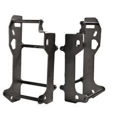 CROSSPRO ЗАХИСТ РАДІАТОРА АЛЮМІНІЙ МОДЕЛЬ LIGHT: KTM SX/SXF/XC/XCF '11-'14, EXC 250/300 '12-'16, HUSQVARNA TC/TE/FC '14-'16 , HUSABERG TE '12-'13 КОЛІР ЧОРНИЙ ANODOWANY