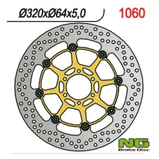 NG ДИСК ТОРМОЗНИЙ ПЕРІД APRILIA CAPONORD 1200 '13-17, YAMAHA FZR 1000 '87-95, XJR1200/1300 '95-99 (320X64X5MM) (6X8,5MM) PLYWAJACA