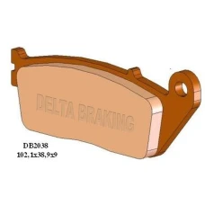 DELTA BRAKING КОЛОДКИ ДИСКОВІ ТОРМОЗНІ KH14/KH226 ПЕРІД BMW C 600/650 '12-'22, CAGIVA NAVIGATOR 1000 '00-'05, HONDA CBR 250 '11-'22, CB 300 '15-'20, CB 600 '98-'13, NTV 650 '88-'97, CBF 1000 '06-'15, KAWASAKI KLE 650 VERSYS '15-'22