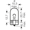 OSRAM ЛАМПОЧКА 12V 5W WY5W W2,1X9,5D (POMARANCZOWA - ВКАЗІВНИК ПОВОРОТУ) 1 ШТУКА - зображення 2