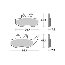 SBS BRAKEPADS КЕРАМІЧНІ