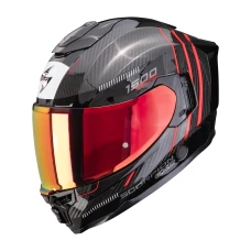 SCORPION ШОЛОМ EXO-1500 КАРБОНОВОГО ПОВІТРЯ ZITY BLACK-RED L