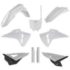 КОМПЛЕКТ ПЛАСТИКА POLISPORT (ПОВНИЙ KIT) HONDA CRF 250R '22-'24; CRF 450R '21-'24 (RESTYLING NA МОДЕЛЬ 2025) В КОМПЛЕКТІ ПЕРЕДНЯ ПАНЕЛЬ (8670700002) І КРИШКИ АМОРТИЗАТОРІВ (8351900001) КОЛІР БІЛИЙ