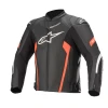 ALPINESTARS ШКІРА КУРТКА FASTER AIRFLOW V2 BLACK\/RED FLUO 52 - зображення 1