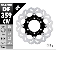 GALFER ДИСК ТОРМОЗНИЙ ЗАД SUZUKI VZR 1800 INTRUDER '06-; M 109R BOULEVARD '06- (WAVE FLOATING) (275X89X5MM)