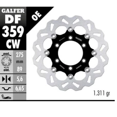 GALFER ДИСК ТОРМОЗНИЙ ЗАД SUZUKI VZR 1800 INTRUDER '06-; M 109R BOULEVARD '06- (WAVE FLOATING) (275X89X5MM)