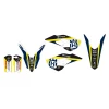 BLACKBIRD КОМПЛЕКТ НАЛІПОК (OKLEIN) HUSQVARNA TC '14-'17 DREAM 4 КОЛІР NIEBIESKI\/ZOLTY - зображення 2