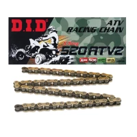 DID 520ATV2G&B-94 ЛАНЦЮГ ЗОЛОТИЙ (94-OGNIW) X-RING (ВІДКРИТИЙ + ЗАСТІБКА) - ЗАМІНЮЄ 520ATV