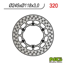 NG ДИСК ТОРМОЗНИЙ ПЕРІД YAMAHA YZ/YZF/WRF (245X118X3) (6X6,5MM)