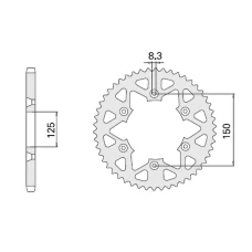CHT ЗІРОЧКА ЗАД 899 38 (897-38) KTM SX/EXC SXF/EXCF ALL МОДЕЛЬ '88-'21