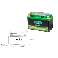 LANDPORT АКУМУЛЯТОР LITOWO-JONOWY LIFEPO4 LFP9 (134X65X92) (YTX9BS, YT9B4, YT7B4, YT9BBS,YT7BBS) (36 WH) (ВАГА 700G) (4)