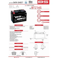 BS АКУМУЛЯТОР BTZ14S (FA) (YTZ14S) 12V 11,2AH 150X86X110 BEZOBSLUGOWY - ZALANY (230A) (4)