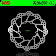 NG ДИСК ТОРМОЗНИЙ ПЕРІД HONDA CRF 250/450R '15-'20 (260X101X3) (6X6,5MM) WAVE
