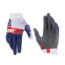 LEATT (НОВИНКА 2024) РУКАВИЦІ MOTO 1.5 GRIPR GLOVE ROYAL КОЛІР GRANATOWY/CZERWONY/BIALY РОЗМІР L