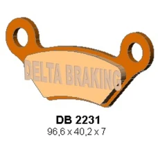 DELTA BRAKING КОЛОДКИ ДИСКОВІ ТОРМОЗНІ KH609 PRZOD/ЗАД JCB 800D/1000D GROUNDHOG '08-'09, 800D/1000D WORKMAX '10-'14, ЗАД JOHN DEERE XUV 625I/825I/850I/855D GATOR '10-'11