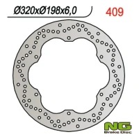 NG ДИСК ТОРМОЗНИЙ ПЕРІД YAMAHA XJ 600 92-97, XVZ 1300 96-07 ЗАД (320X198MM) (320X198X6)