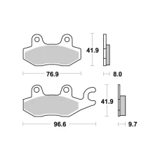 SBS BRAKEPADS SINTERED OFFROAD