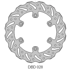 DELTA BRAKING ДИСК ТОРМОЗНИЙ ЗАД YAMAHA YZ 125 '02-21, WRF 250 '02-21, WR 250 '02-07, YZ/YZF 250 '02-21, WRF/YZF '02-21, WAVE (245X115X4MM) (6X6,5MM) (NG789X)