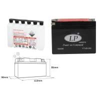LANDPORT АКУМУЛЯТОР YT4B-BS 12V 2,3AH 114X39X86 BEZOBSLUGOWY - ELEKTROLIT OSOBNO (16) UE2019/1148