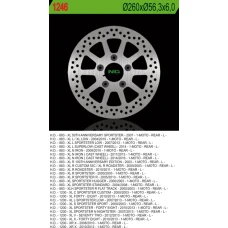 NG ДИСК ТОРМОЗНИЙ ЗАД HARLEY DAVIDSON 883/1200 (260X56,3X6) (5X10,5MM)